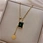 pendant 18k gold necklace