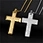 stainless steel cross necklace pendant