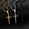 stainless steel cross necklace pendant