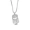stainless steel dog tag with cross necklace