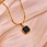black stainless necklace
