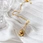 gold ring pendant necklace