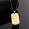 stainless steel dog tag with cross necklace