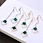 turquoise dangle earrings