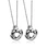 Tarnish free minimalistic jewelry stainless steel custom engraved gold silver round pendant