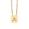 stainless steel letter necklace