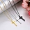 stainless steel cross pendant necklace