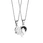 heart necklace pendant stainless steel