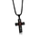 stainless steel cross pendant necklace