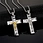stainless steel cross necklace pendant
