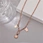 gold square pendant necklace