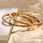 18k gold plated bangle