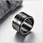 engraved stainless steel ring