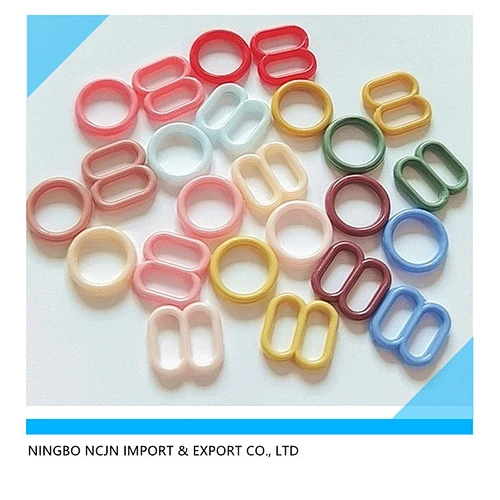 bra adjust buckle plastic bra ring and slider ring and hook bra slider