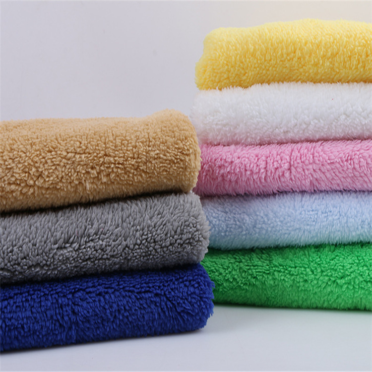 off white Super Soft Polyester Sherpa fabric