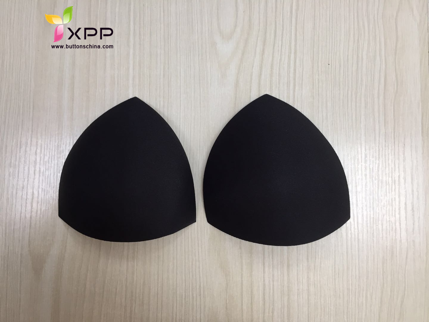black color triangle pu foam bra cup