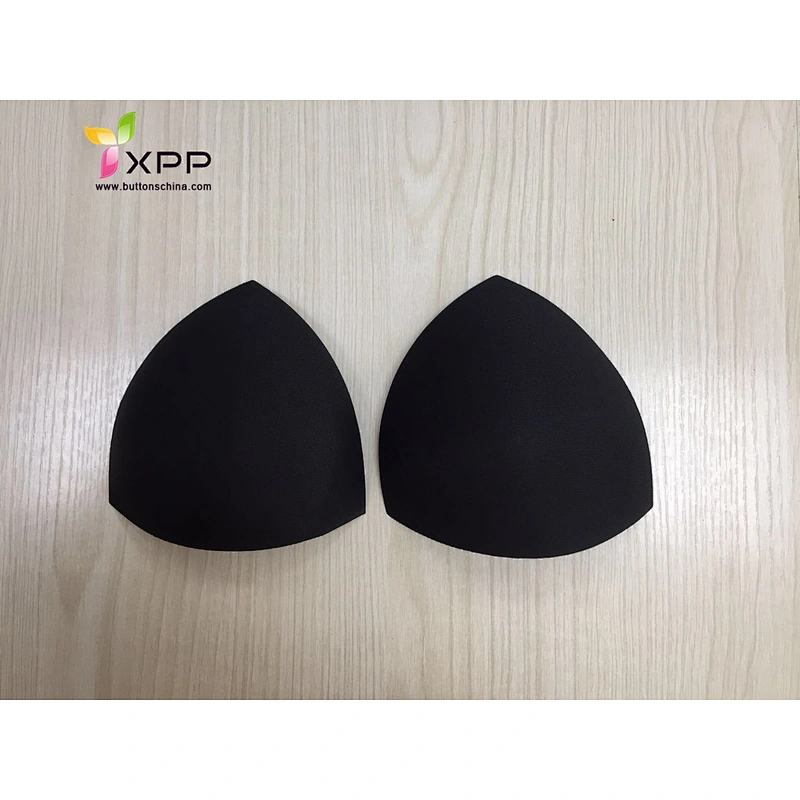black color triangle pu foam bra cup
