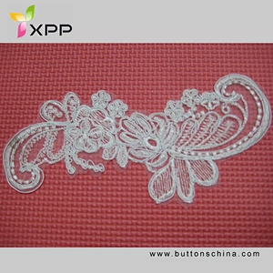 WHITE SEQUIE EMB FLOWER LACE PIECE lace collar lace neck lace rose chiffon lace collar white chiffon lace