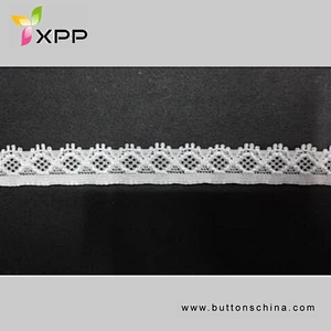 90%NYLON 10%SPANDEX PRESSER SMALLAR EALSTIC LACE WHITE DYING handmade cotton thread lace style cotton embroidery thread handcut voile lace white lace
