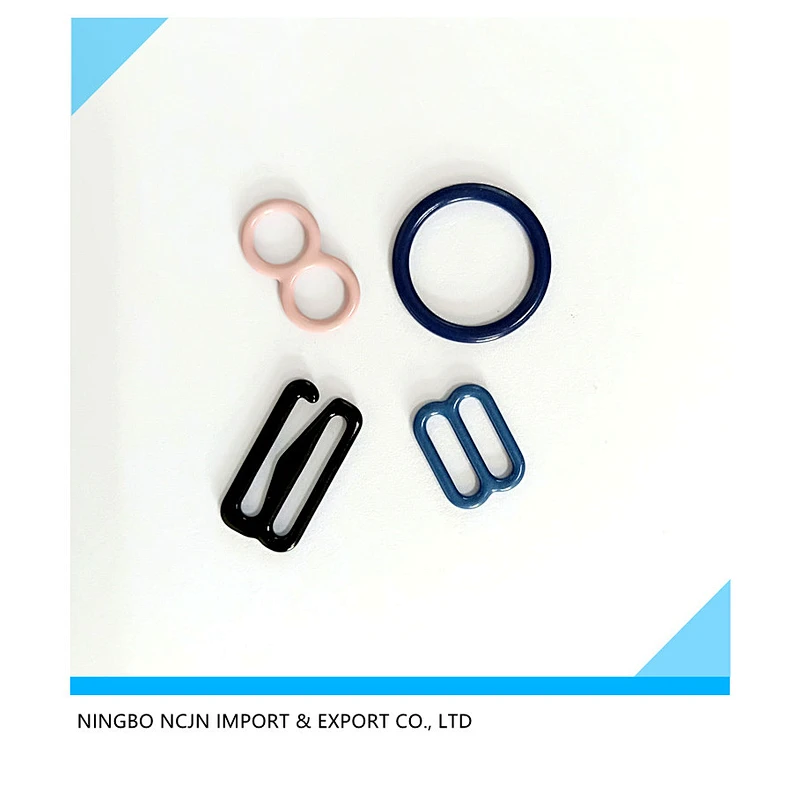bra adjust buckle buckle  bra ring and slider nylon coated bra slider nylon coated slider