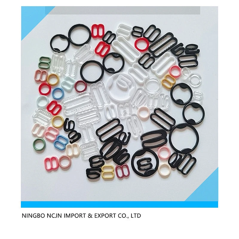bra adjust buckle buckle  bra ring and slider nylon coated bra slider nylon coated slider