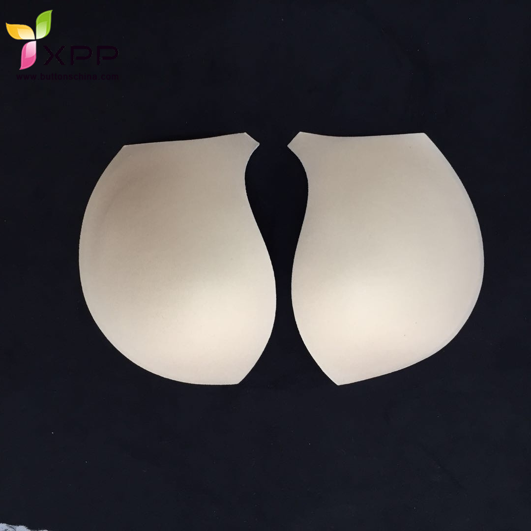 Wholesales Breathable and Wicking Cotton Bra Cup Shape Pad Sponge
