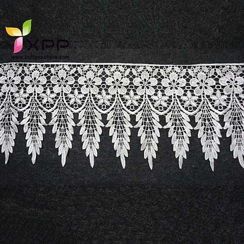 WIDH 10CM WATER FLOWER LACE 100% COTTON THREAD Off white  water thread  lace Black cotton water flower lace silver lace fabric thread