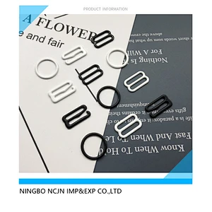 bra adjust buckle buckle  bra ring and slider nylon coated bra slider nylon coated slider