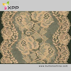 BIG WITDH 100%NYLON NO PRESSER LACE MULITI COLOR BIG WITDH 100%NYLON NO PRESSER LACE MULITI COLOR pink yellow  water thread  lace Black cotton water flower lace handmade cotton thread lace style polyester no elastic lace lace fabric black and white