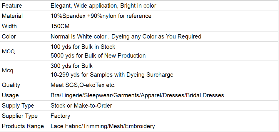 Print Polyester lace tricot fabric