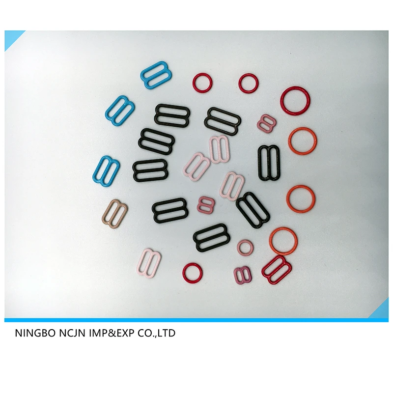 bra adjust buckle buckle  bra ring and slider nylon coated bra slider nylon coated slider