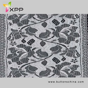 Off white  water thread  lace Black cotton water flower lace handmade cotton thread lace style polyester no elastic lace