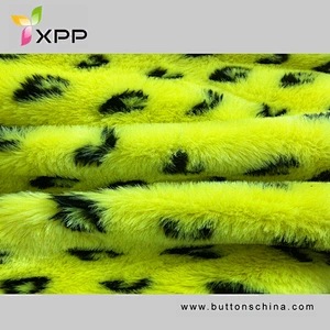 Print leopard High Quality Wholesale Stock Lot Jacquard Faux Fur Fabric Fake Fur polyester sherpa fleece fabric fake sherpa fleece fabric jacquard fake fur fabric