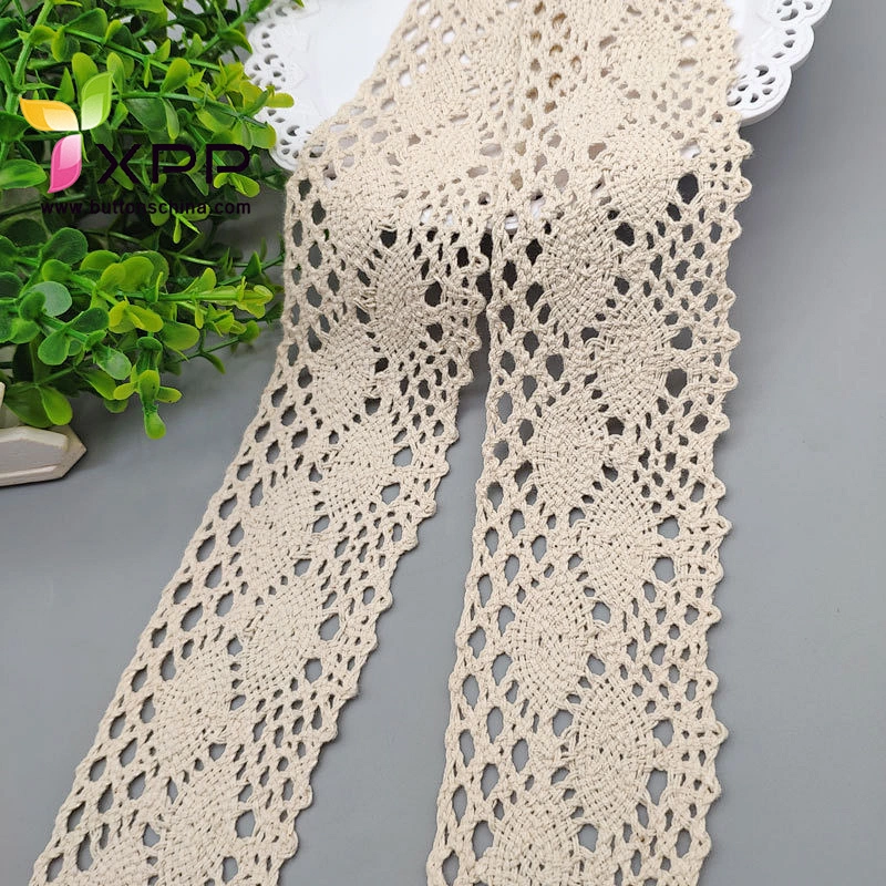 100% COTTON YARDS FLOWER LACE Black cotton flower lace handmade cotton thread lace white cotton entredeux lace
