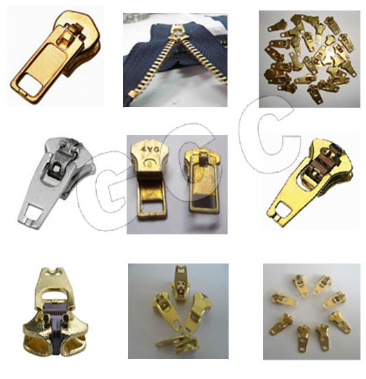anti brass zipper slider kinds