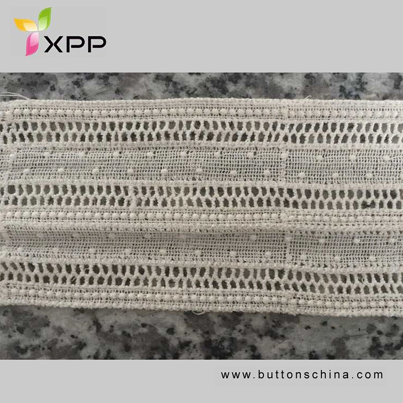 150CM EMBROIDERY FLOWER DYING LACE MANY COLOR 100% COTTON YARN Off white  water thread  lace Black cotton water flower lace silver lace fabric thread