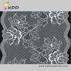 Off white  water thread  lace Black cotton water flower lace handmade cotton thread lace style polyester no elastic lace