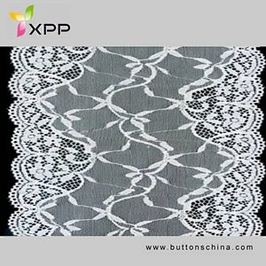 RED AND  BALCK 100%NYLON NO PRESSER LACE MULITI COLOR Black cotton water flower lace handmade cotton thread lace style polyester no elastic lace
