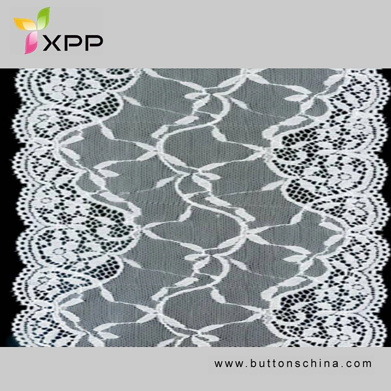 RED AND  BALCK 100%NYLON NO PRESSER LACE MULITI COLOR Black cotton water flower lace handmade cotton thread lace style polyester no elastic lace