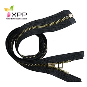 Metal zipper open end with fashion slider