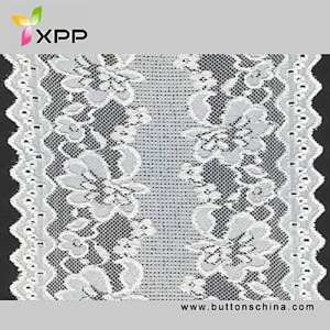 150CM EMBROIDERY FLOWER DYING LACE MANY COLOR 100% COTTON YARN Off white  water thread  lace Black cotton water flower lace silver lace fabric thread