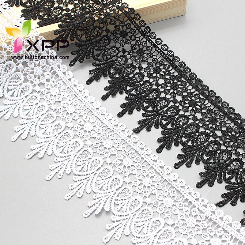 WATER FLOWER LACE 100% COTTON YARDS Off white  water thread  lace silver lace fabric thread handmade cotton thread lace