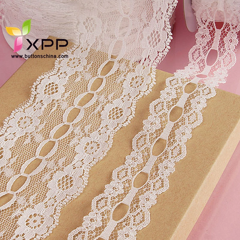 100%nylon no elastic lace