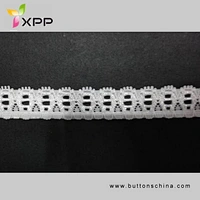 90%NYLON 10%SPANDEX PRESSER SMALLAR EALSTIC LACE WHITE DYING handmade cotton thread lace style cotton embroidery thread handcut voile lace white lace