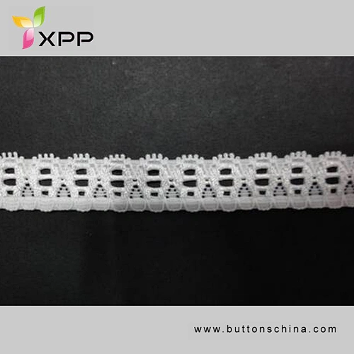 90%NYLON 10%SPANDEX PRESSER SMALLAR EALSTIC LACE WHITE DYING handmade cotton thread lace style cotton embroidery thread handcut voile lace white lace