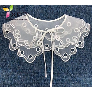 lace collar flower lace voile lace collar organza lace collar ronnd collar lace emb and lace