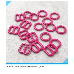 bra adjust buckle buckle  bra ring and slider nylon coated bra slider nylon coated slider