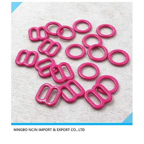 bra adjust buckle buckle  bra ring and slider nylon coated bra slider nylon coated slider