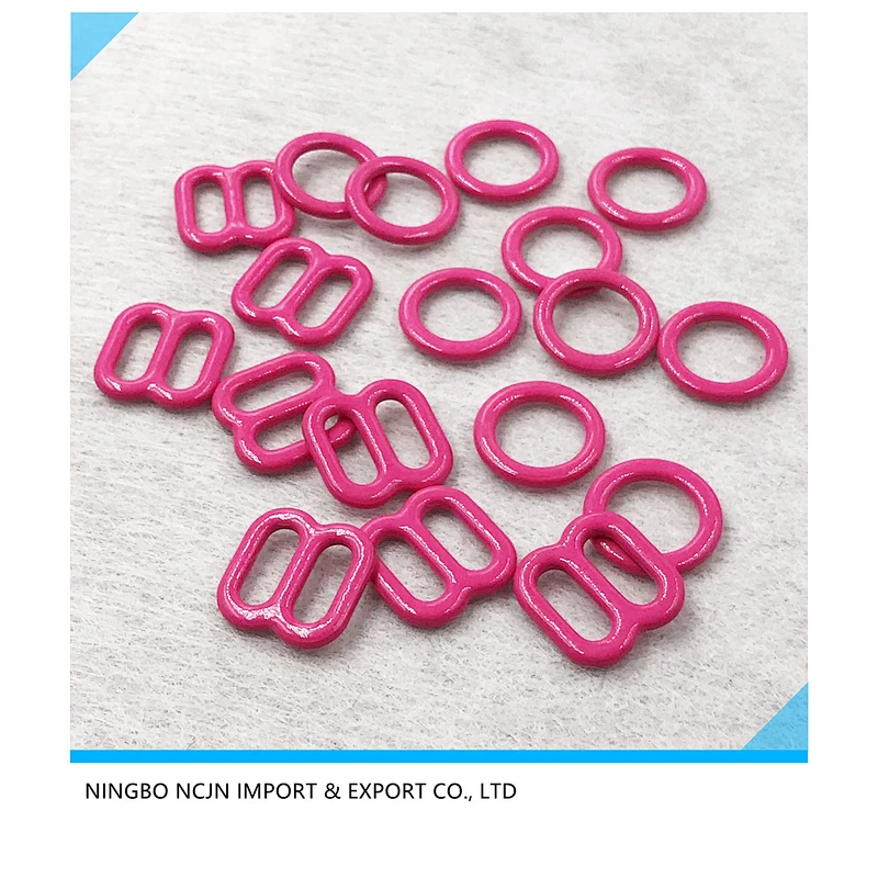 bra adjust buckle buckle  bra ring and slider nylon coated bra slider nylon coated slider