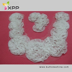 WHITE CHIFFON TAPE COLLAR LACE lace collar lace white collar tape rose chiffon lace collar chiffon collar
